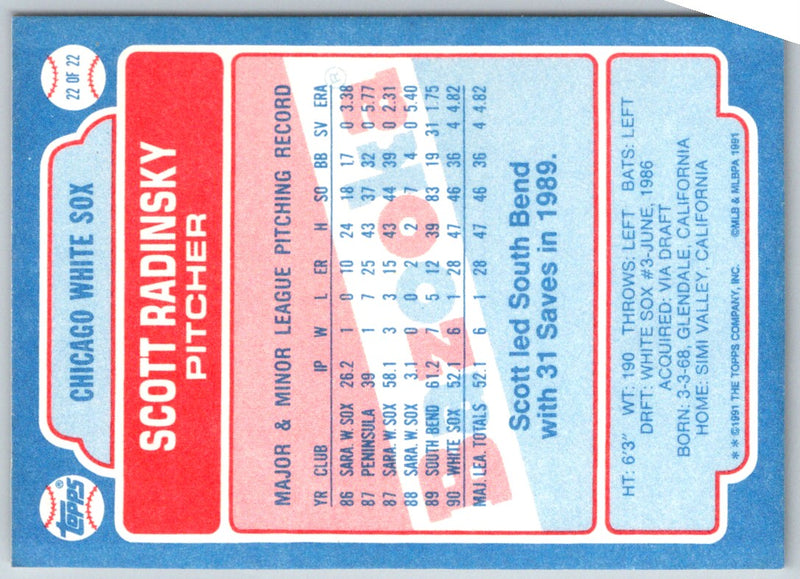 1991 Topps Bazooka Scott Radinsky