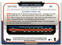 2015 Bowman Chrome Refractors Jacoby Ellsbury #141 /499
