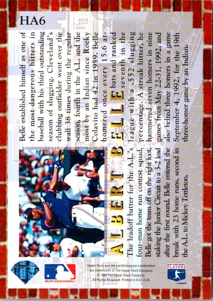 1994 Collector's Choice Home Run All-Stars Albert Belle