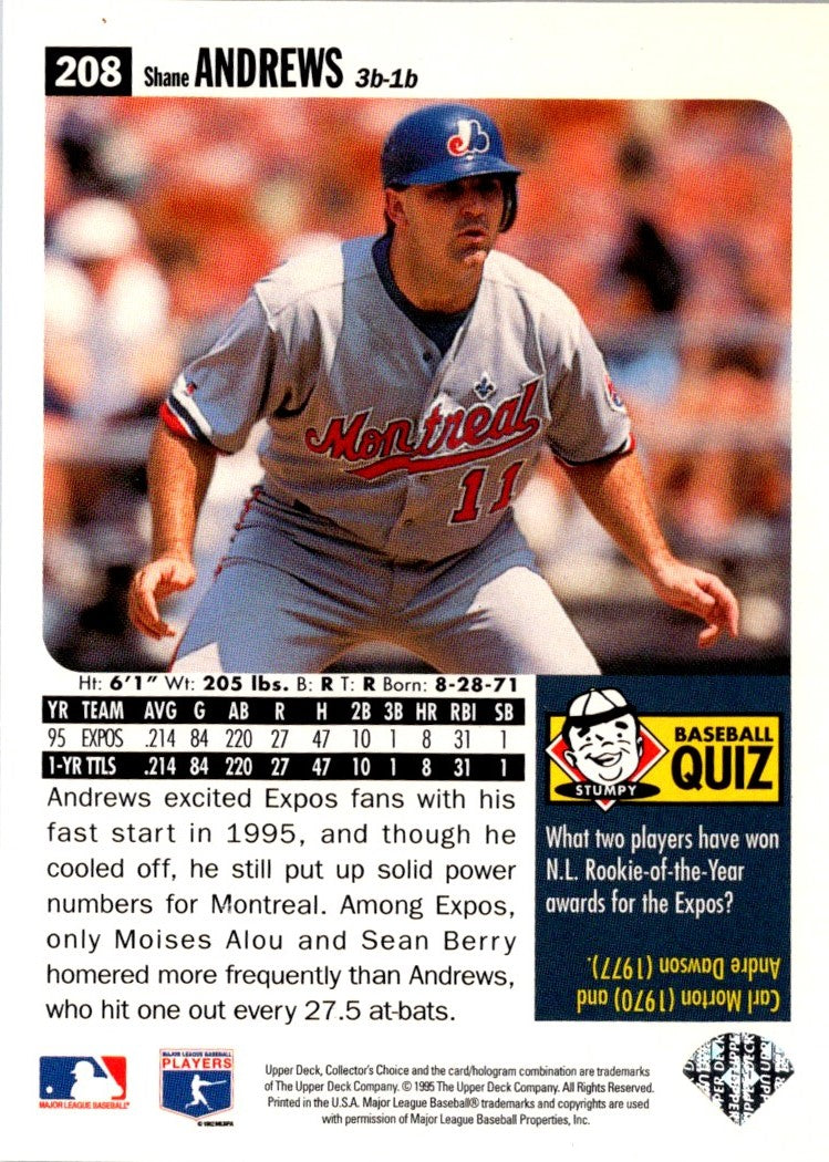 1996 Collector's Choice Silver Signature Shane Andrews