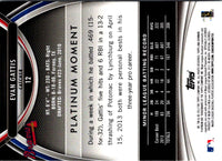 2013 Bowman Platinum Evan Gattis #12 Rookie