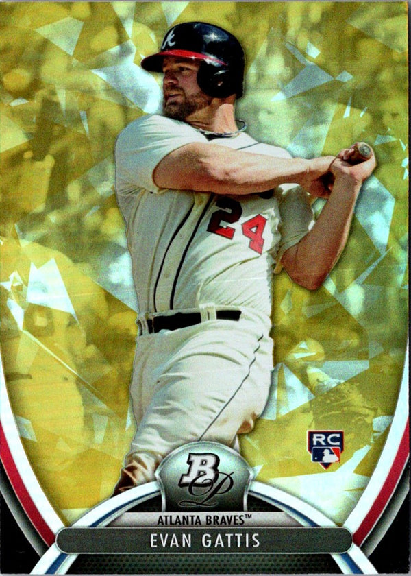 2013 Bowman Platinum Evan Gattis #12 Rookie