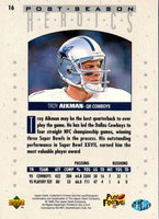 1995 Collector's Choice Update Post-Season Heroics Gold Troy Aikman #16