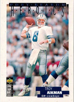 1995 Collector's Choice Update Post-Season Heroics Gold Troy Aikman #16