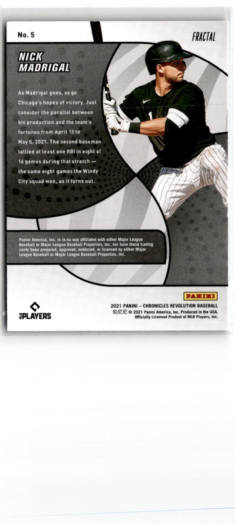 2021 Panini Chronicles Revolution Nick Madrigal