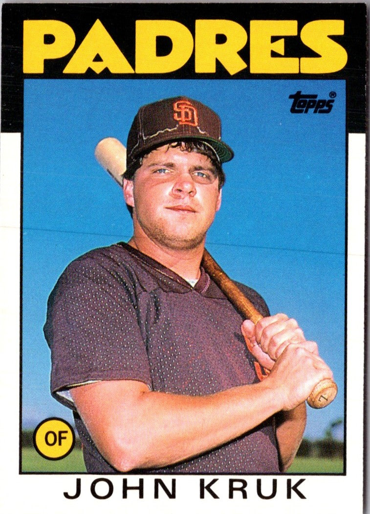 1986 Topps Traded John Kruk