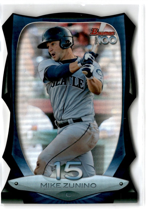 2013 Bowman Top 100 Prospects Die Cut Refractors Mike Zunino #BTP-15 14/99