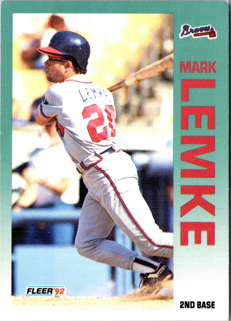 1992 Fleer Mark Lemke