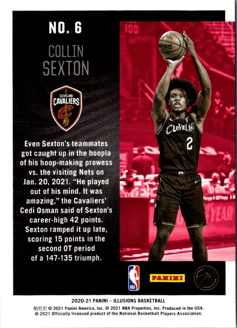 2020 Panini Illusions Season Highlights Collin Sexton