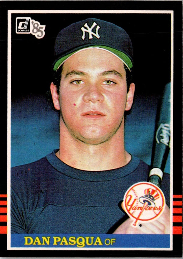 1985 Donruss Dan Pasqua #637 Rookie