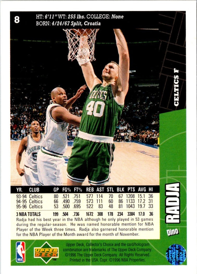 1996 Collector's Choice Dino Radja