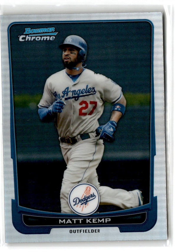 2012 Bowman Chrome Matt Kemp #97 Refractor