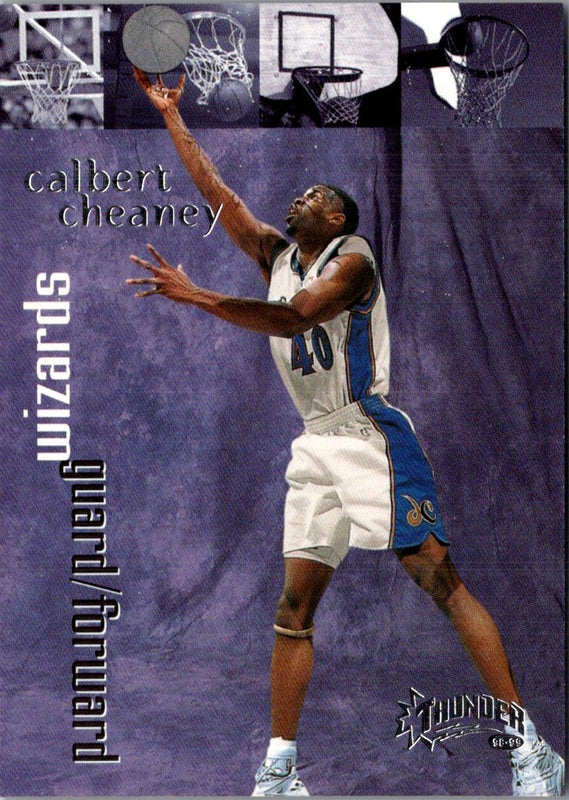 1998 SkyBox Thunder Calbert Cheaney #68