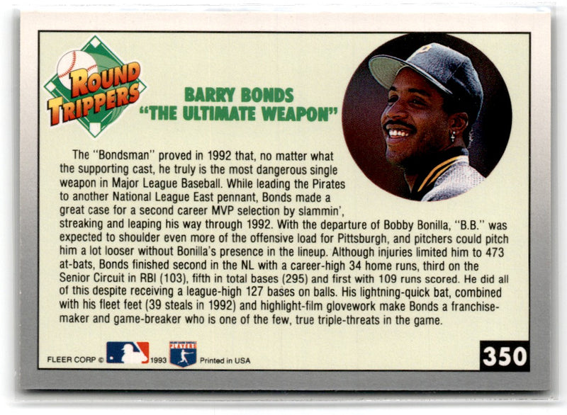 1993 Fleer Barry Bonds