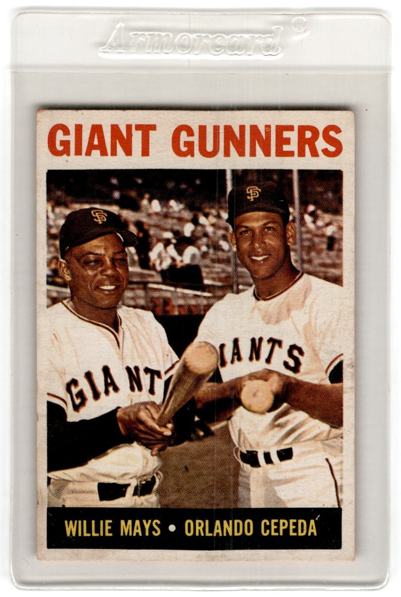 1964 Topps Giant Gunners (Willie Mays/Orlando Cepeda)