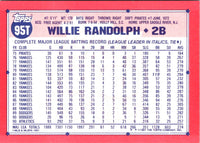 1991 Topps Traded Willie Randolph #95T