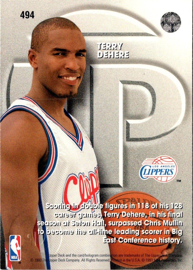1993 Upper Deck Terry Dehere