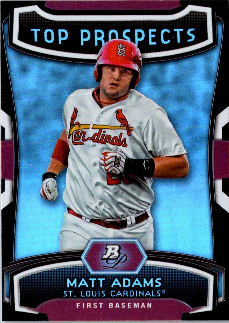 2012 Bowman Platinum Top Prospects Matt Adams