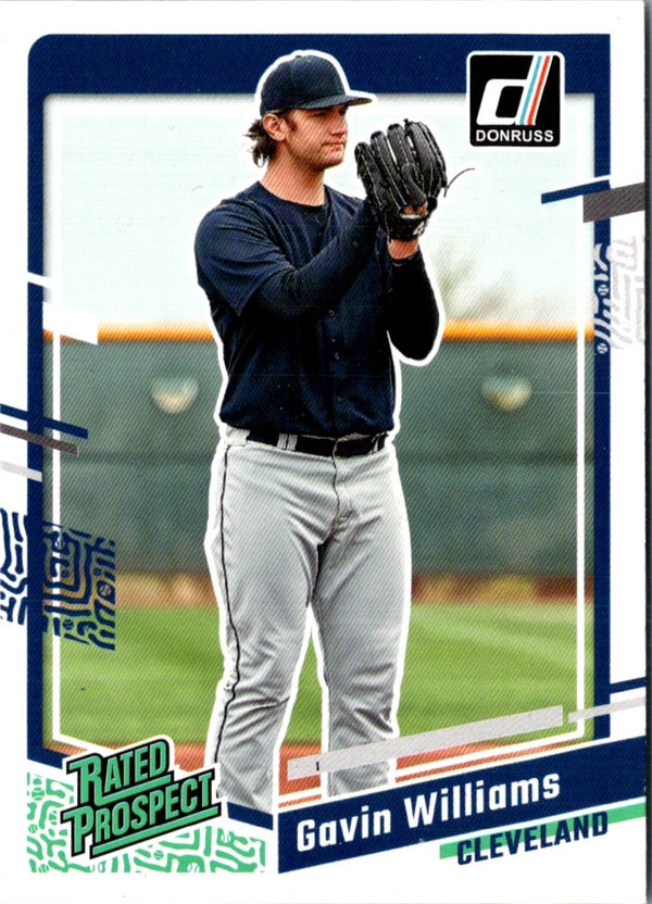 2023 Donruss Holo Blue Gavin Williams #32