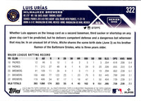 2023 Topps Luis Urias #322