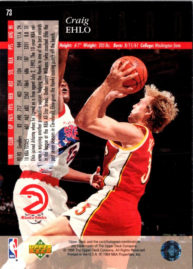 1993 Upper Deck Special Edition Craig Ehlo