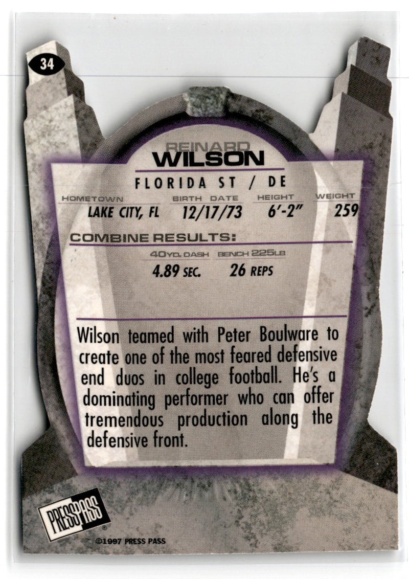 1997 Press Pass Combine Reinard Wilson