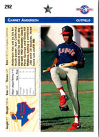 1992 Upper Deck Minors Garret Anderson #292