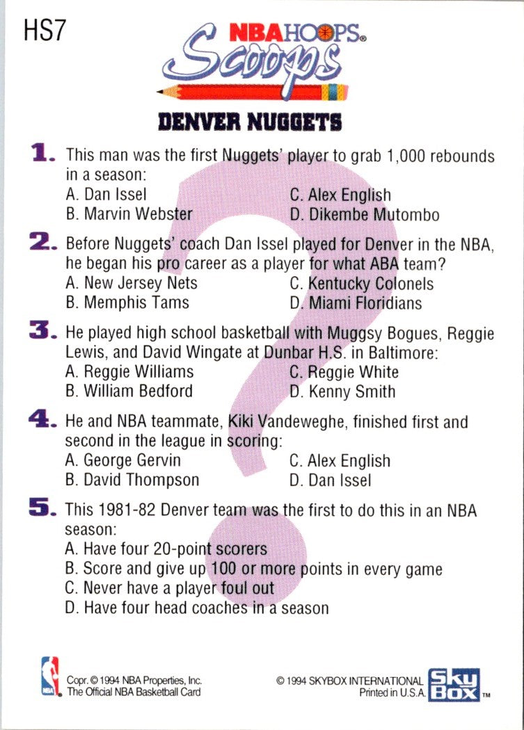 1993 Hoops Scoops Reggie Williams