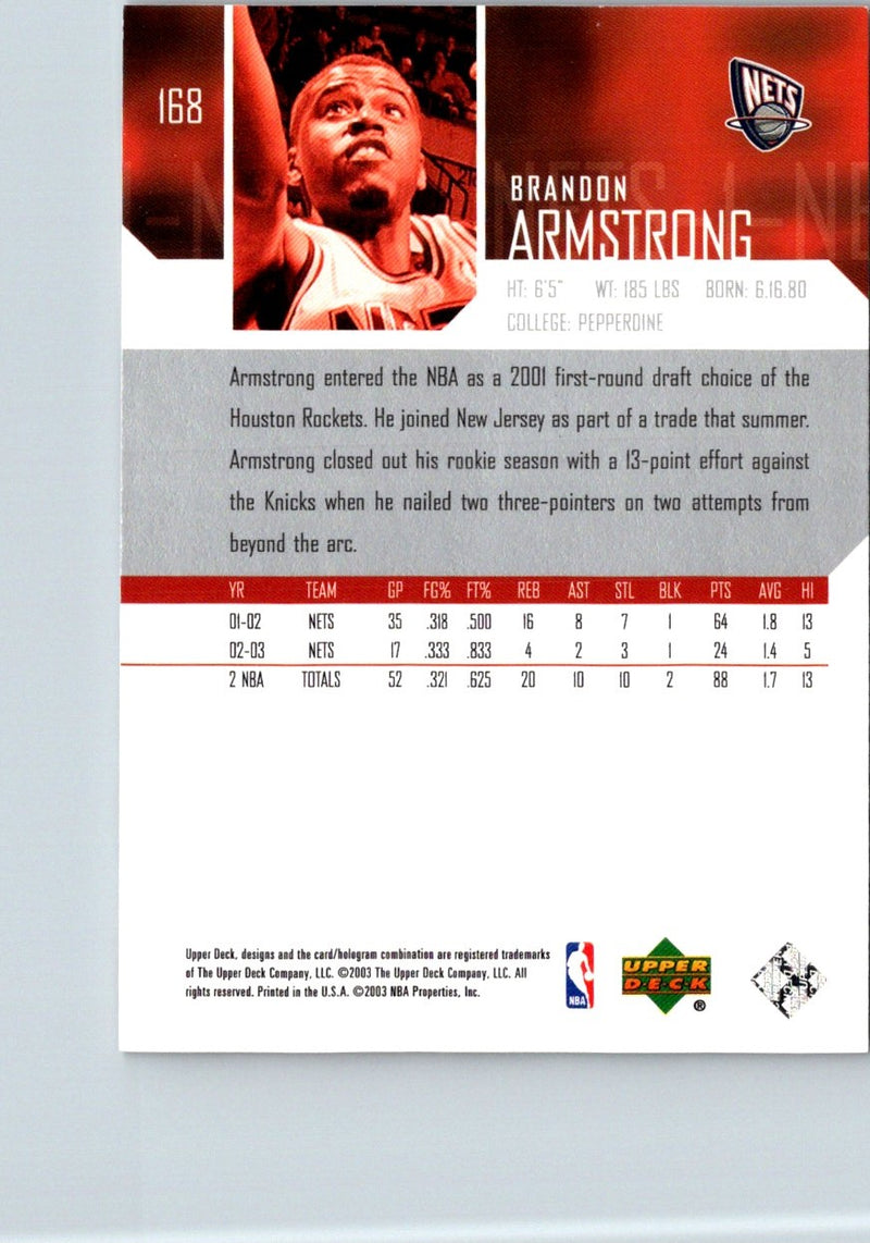 2003 Upper Deck Brandon Armstrong
