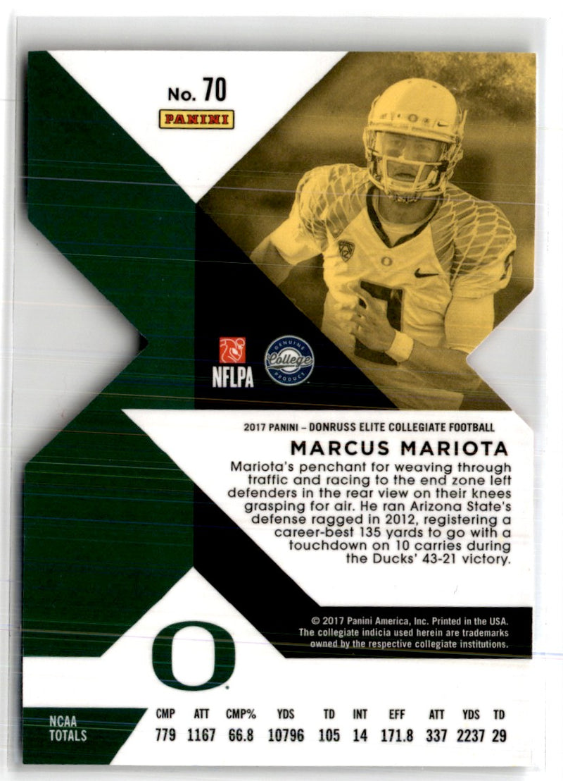 2017 Panini Elite Draft Picks Red Marcus Mariota