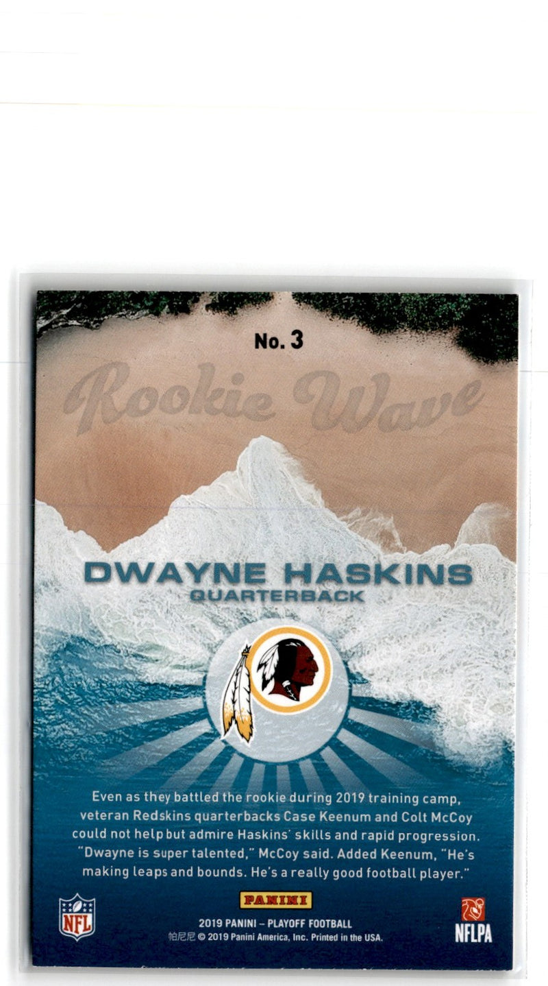 2019 Panini Playoff Rookie Wave Dwayne Haskins