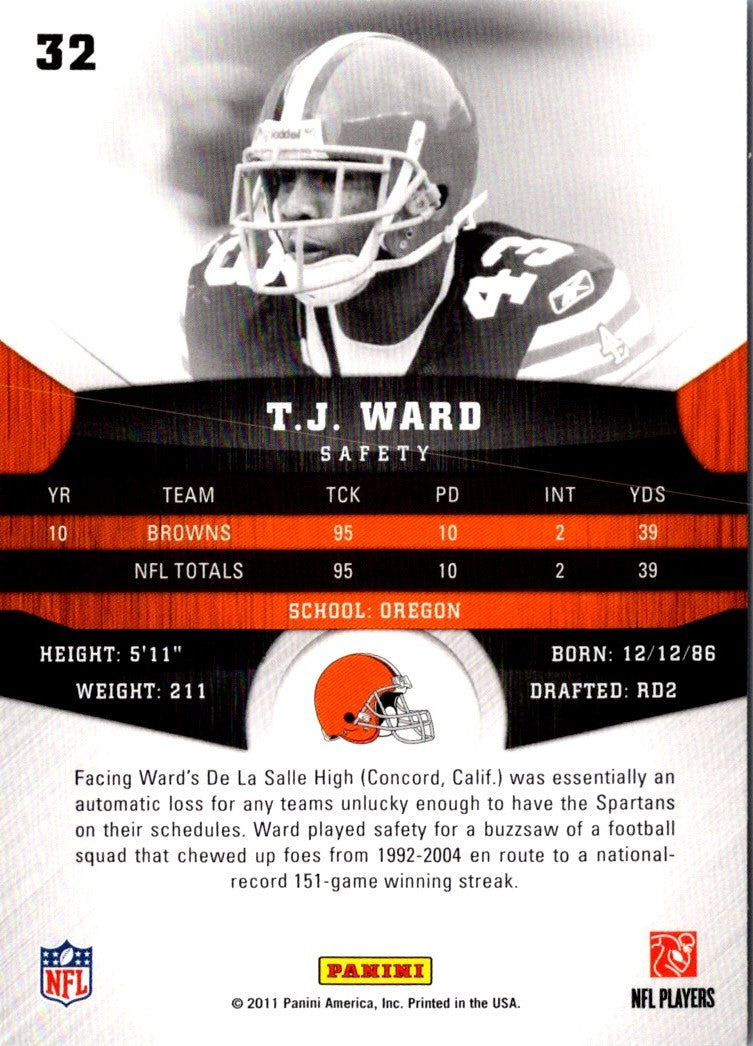 2011 Panini Gridiron Gear T.J. Ward