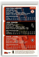 2000 Topps Chrome Wilton Veras/Joe Crede/Mike Lamb #443 Rookie