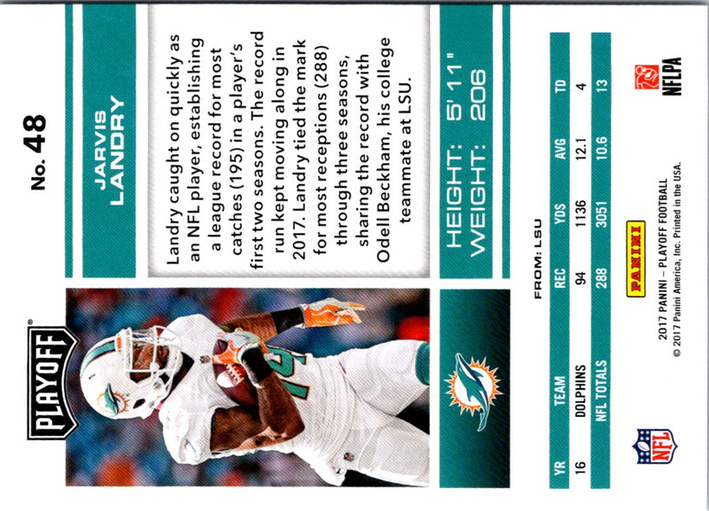 2017 Panini Playoff Jarvis Landry