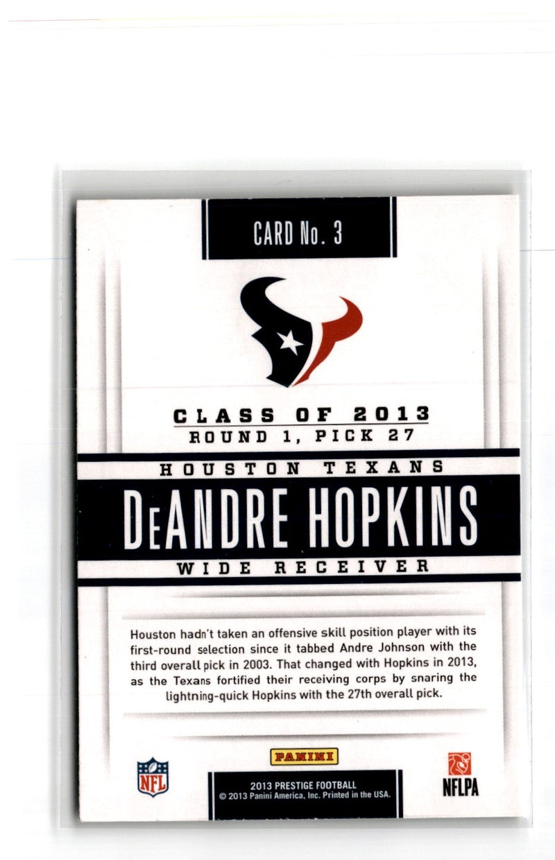 2013 Panini Prestige DeAndre Hopkins