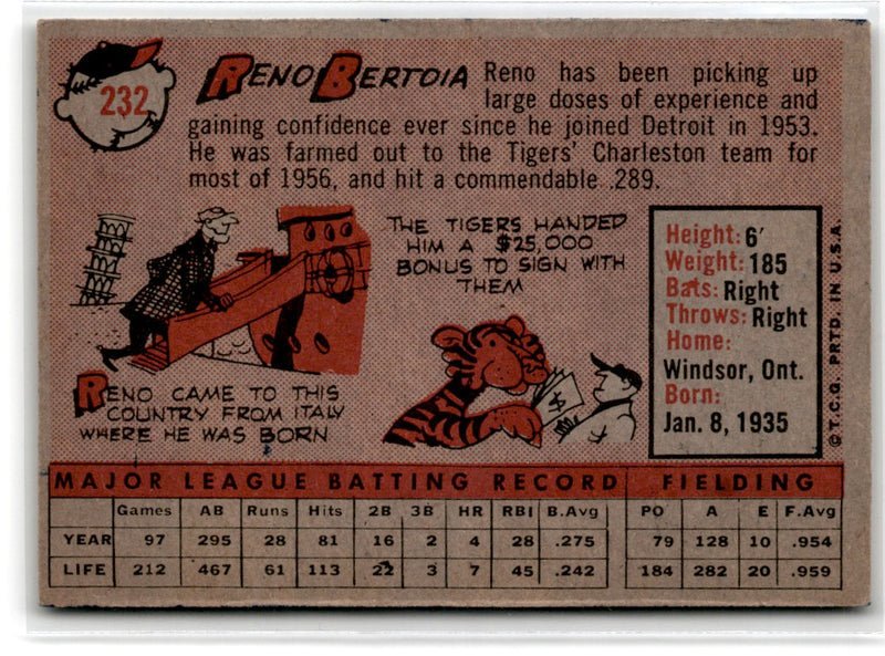 1958 Topps Reno Bertoia