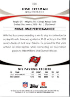 2012 Topps Prime Josh Freeman #104