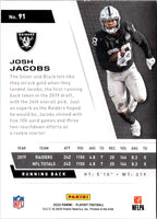 2020 Panini Playoff Josh Jacobs #91