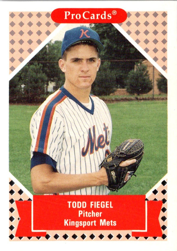 1991 ProCards Tomorrow's Heroes Todd Fiegel #291