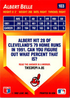 1992 Triple Play Albert Belle #103