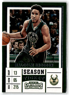 2017 Panini Contenders Draft Picks Season Ticket Variation Malcolm Brogdon #38