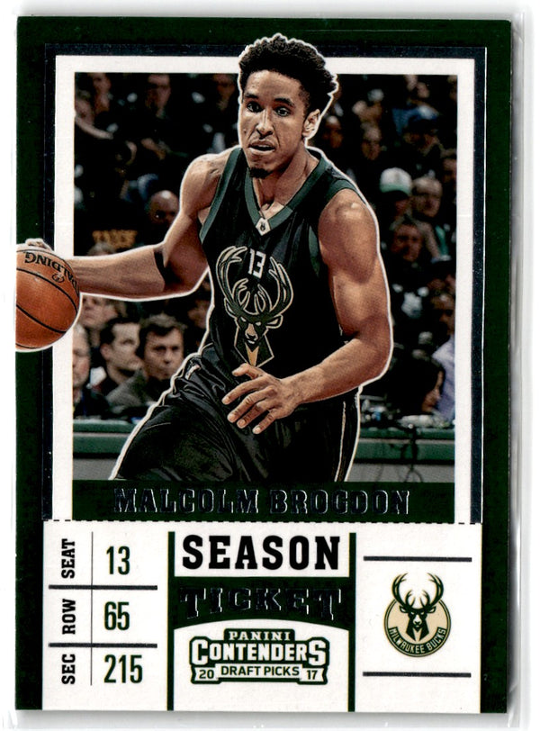 2017 Panini Contenders Draft Picks Season Ticket Variation Malcolm Brogdon #38