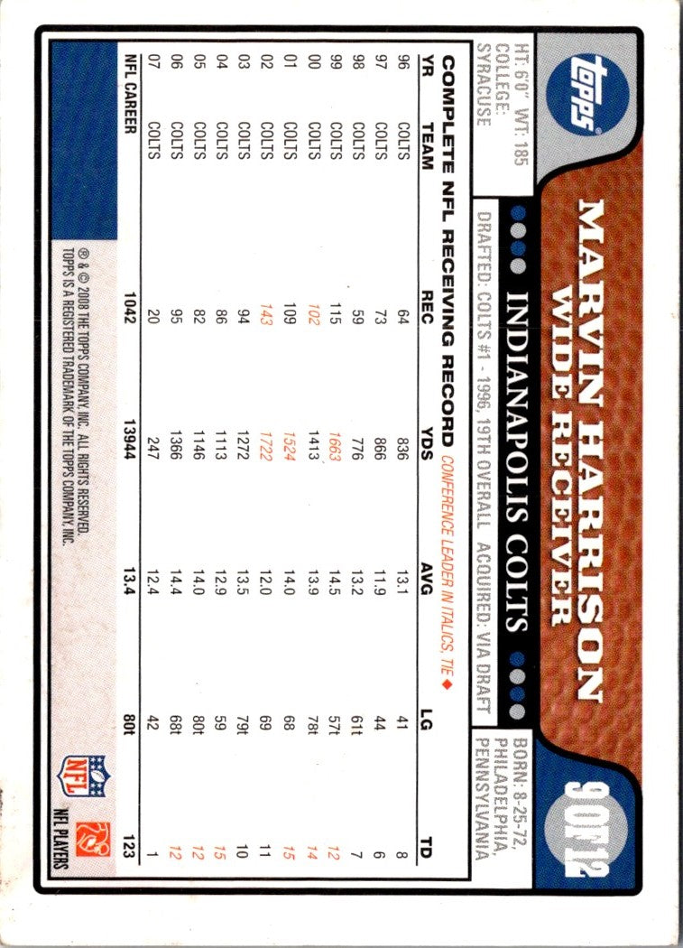 2008 Playoff National Treasures All Pros Material Quads Peyton Manning/Alge Crumpler/Hines Ward/Marvin Harrison