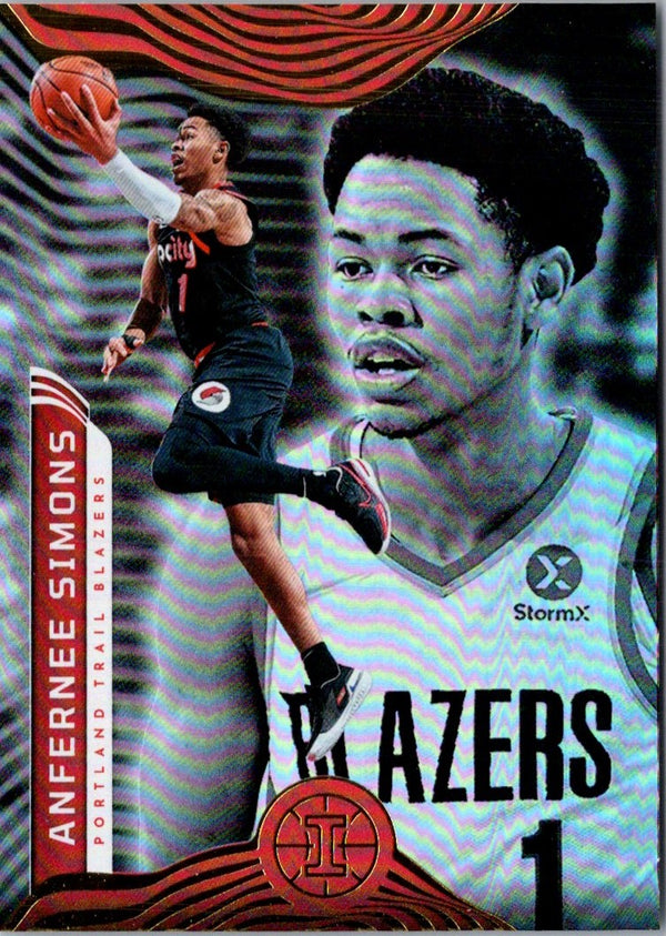 2022 Panini Noir Anfernee Simons #9