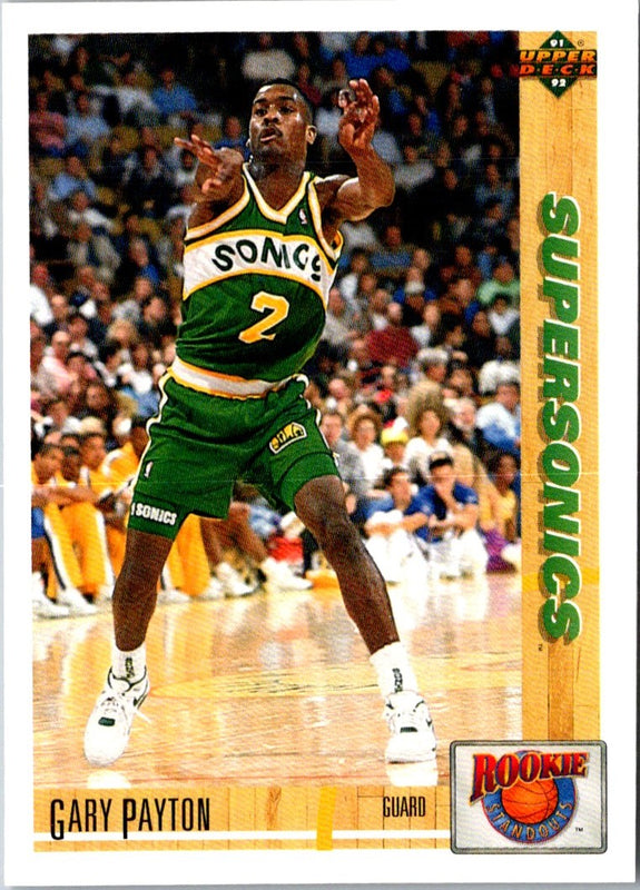 1991 Upper Deck Rookie Standouts Gary Payton #R1