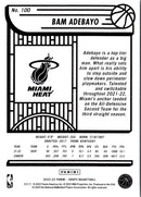 2022 Hoops Red Backs Bam Adebayo