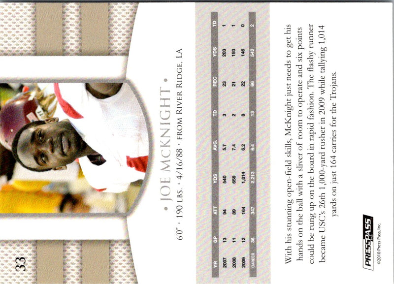 2010 Press Pass PE Joe McKnight