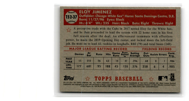 2021 Topps 1952 Redux Eloy Jimenez