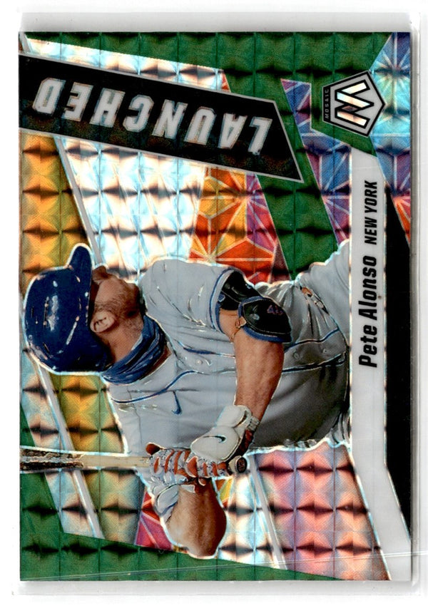 2021 Panini Mosaic Launched Green Pete Alonso #L1