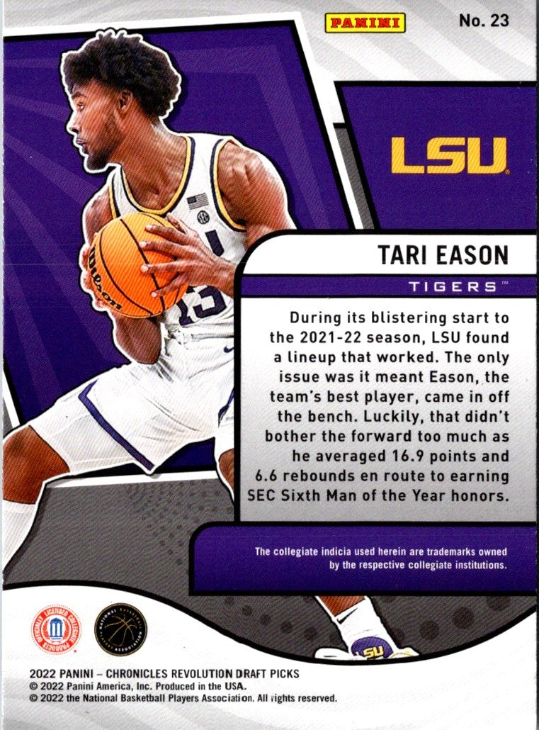 2022 Panini Chronicles Draft Picks Revolution Tari Eason